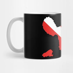 Maui Scuba Diver Design – Diver Down Flag Mug